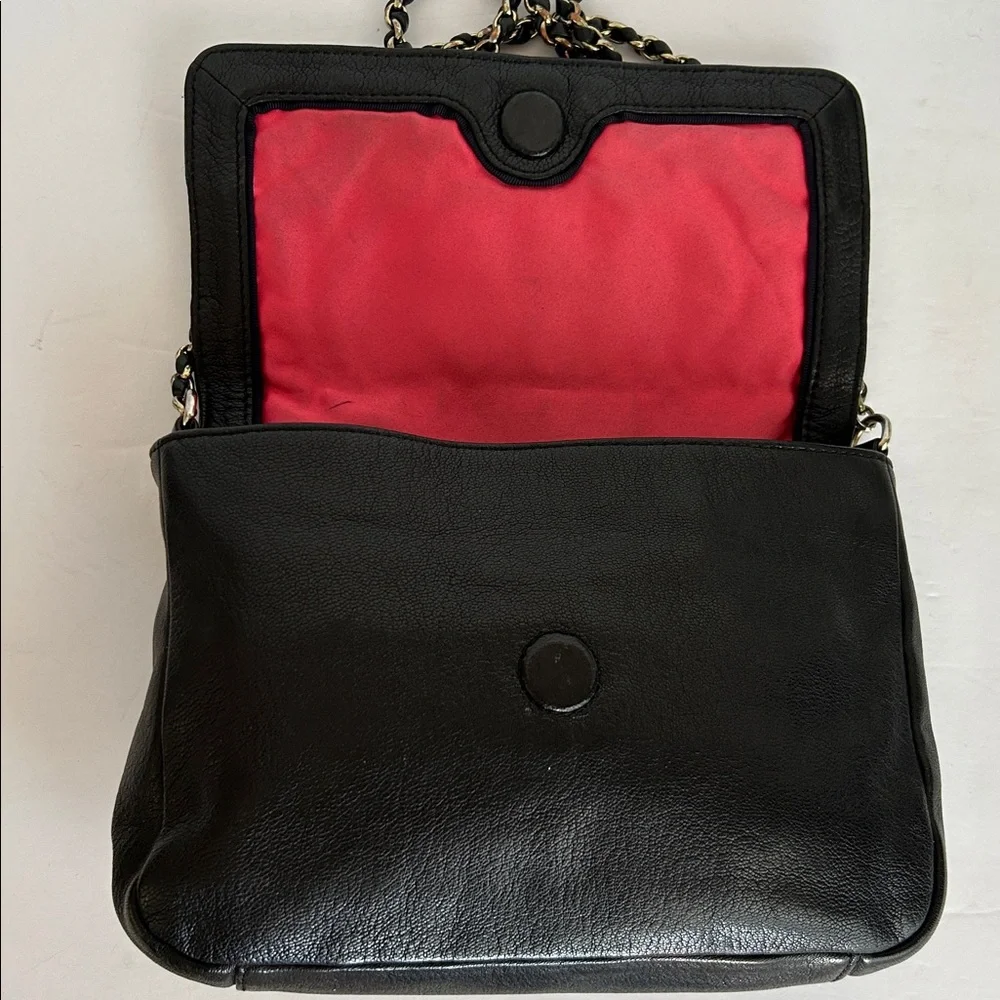 Juicy Couture black leather crossbody bag